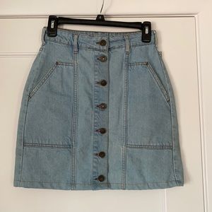 Zara Jean Skirt with pockets and buttons